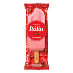 Picolé - Sabor Morango - Sorvete Itália