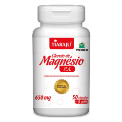 Cloreto de Magnesio PA - 50 Cápsulas de 400 mg - Tiaraju